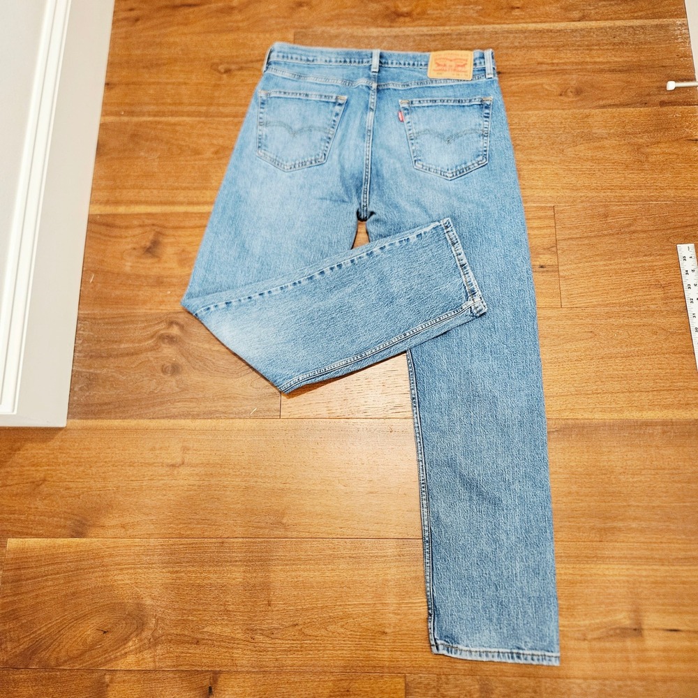 Levis 505 Regular Fit Straight Leg Jeans Medium Wash Blue Denim 34x32 Mens